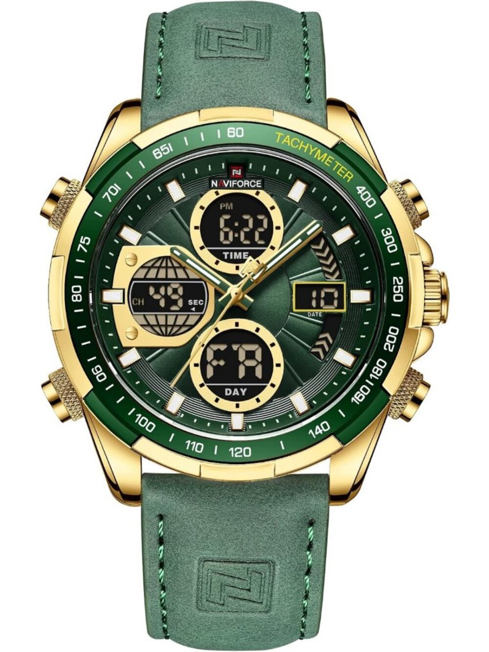 Men's Military Digital Analog Quartz Waterproof Sport Watch - Multifunctional